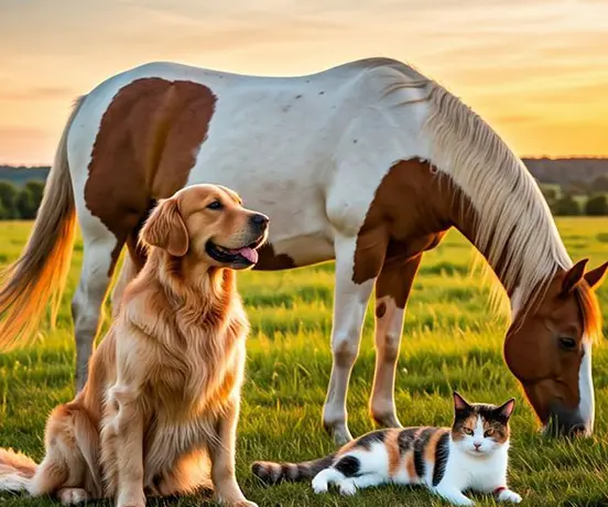 Dog, cat, and horse pet supplement combination
