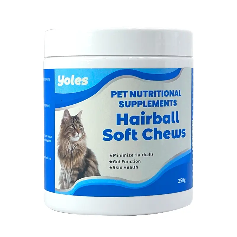 Soft Chews Natural Supplements Cat Treats Snacks Hairball Supports Digestive System