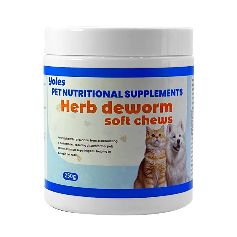 Wholesale Pet Health Herbal Deworming Soft Chew Intestinal Nutritional Supplement