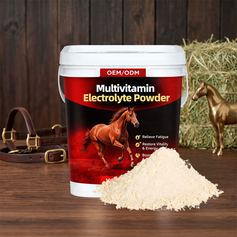 Equine Electrolyte Rehydration Supplement Powder, Tasteless Mineral Feed Powder for Horses