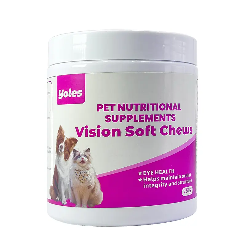 Pet Supplement Dog Eye Care - Vision Support Soft Chews with Lutein  Antioxidants